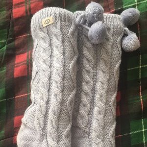 UGG Pom Pom fleece lined crew sock